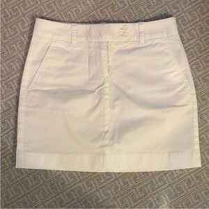 Vineyard Vines White Flat Front Skirt Sz 4
